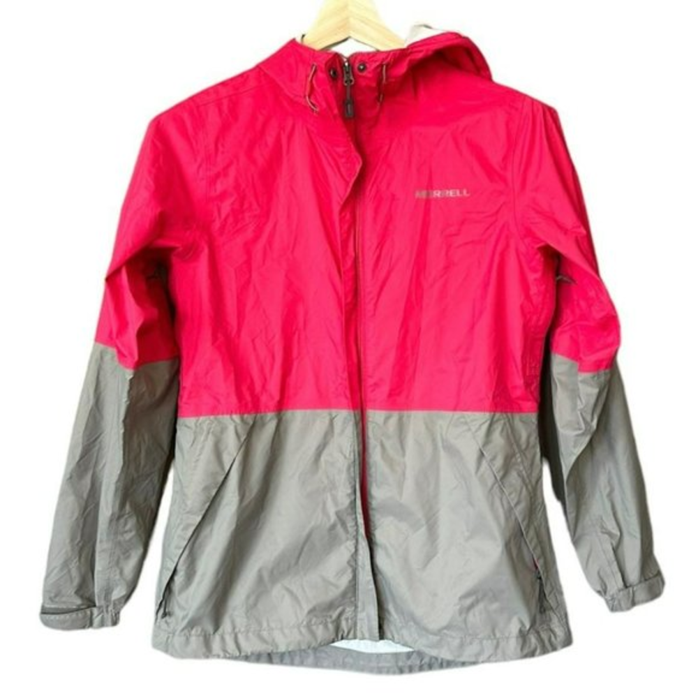 Merrell Bright Pink Fallon Rain Shell Windbreaker‎ Jacket Womens M